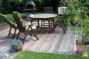 Gartenmöbel, Set, Lounge, Holz, Stein von Bach Gartenbau - Landschaftsbau - Troisdorf