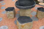 Gartenmöbel, Set, Lounge, Holz, Stein von Bach Gartenbau - Landschaftsbau - Troisdorf