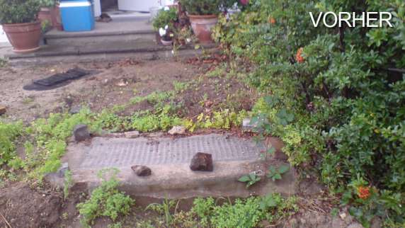 Gartenplanung bevor wir angefangen haben